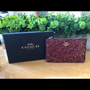 New coach glitter wristlet